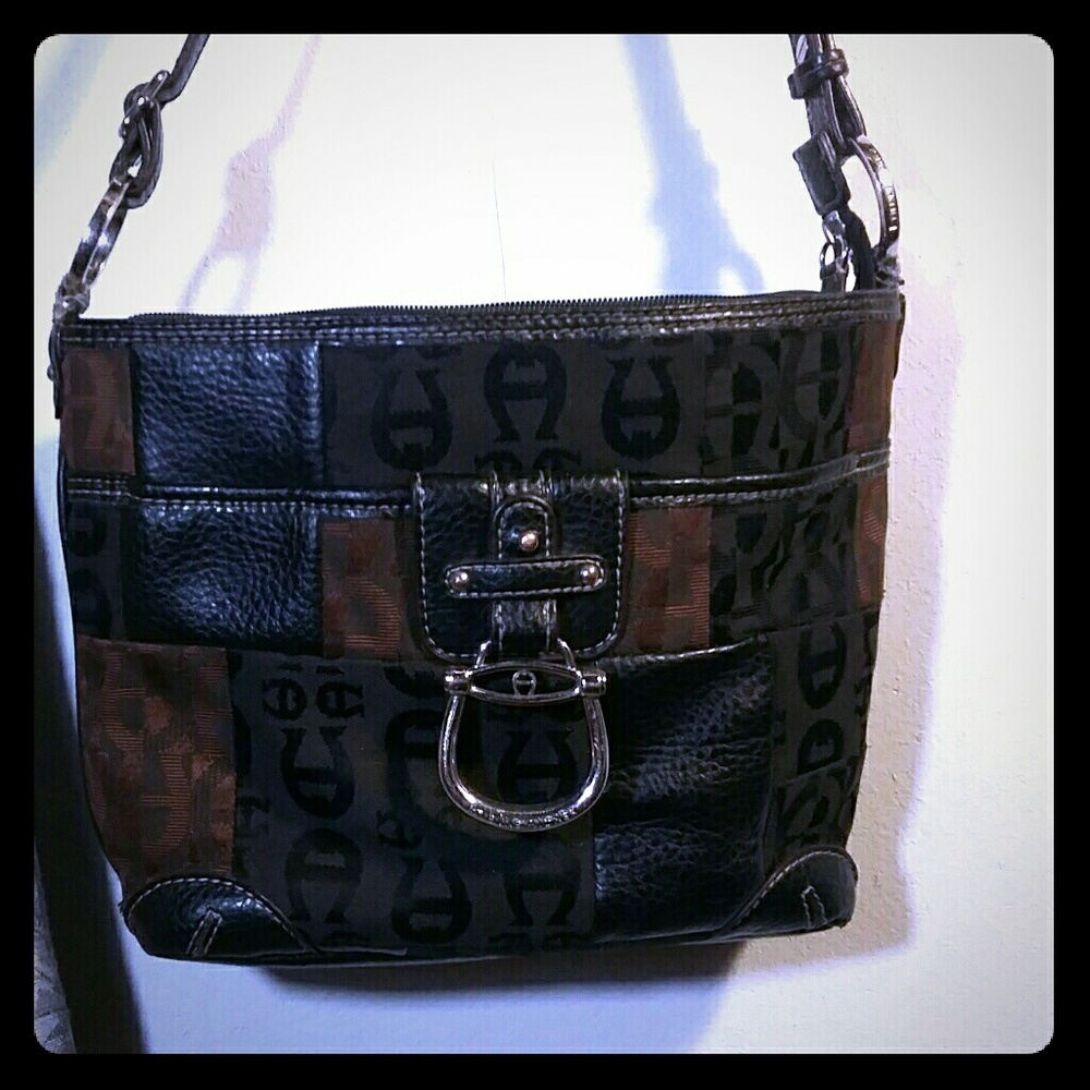 Etienne Aigner logo cross body purse